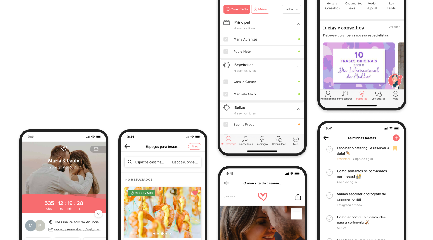 A app mais completa para planear o casamento